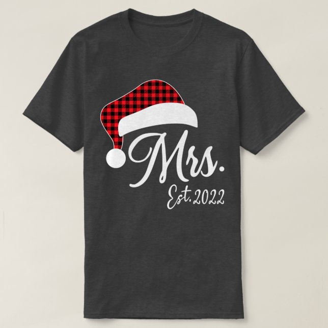 Mr Claus & Mrs Claus Est T-Shirt (Design Front)