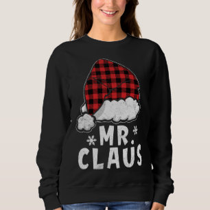 Mr Claus Vintage Red Plaid Christmas Pajama Matchi Sweatshirt