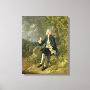 Mr Clayton Jones, c.1744-45 (oil on canvas) Canvas Print