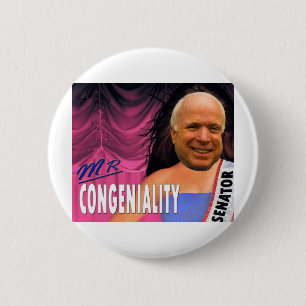 Mr Congeniality 6 Cm Round Badge