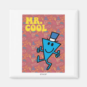 Mr. Cool   Colourful Background Magnet
