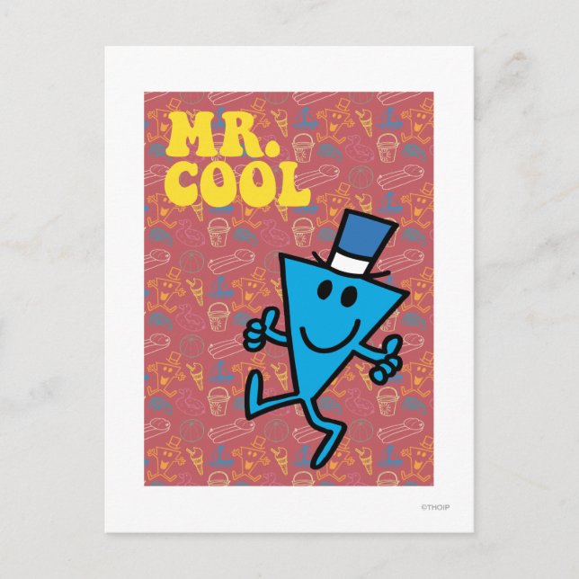 Mr. Cool | Colourful Background Postcard (Front)