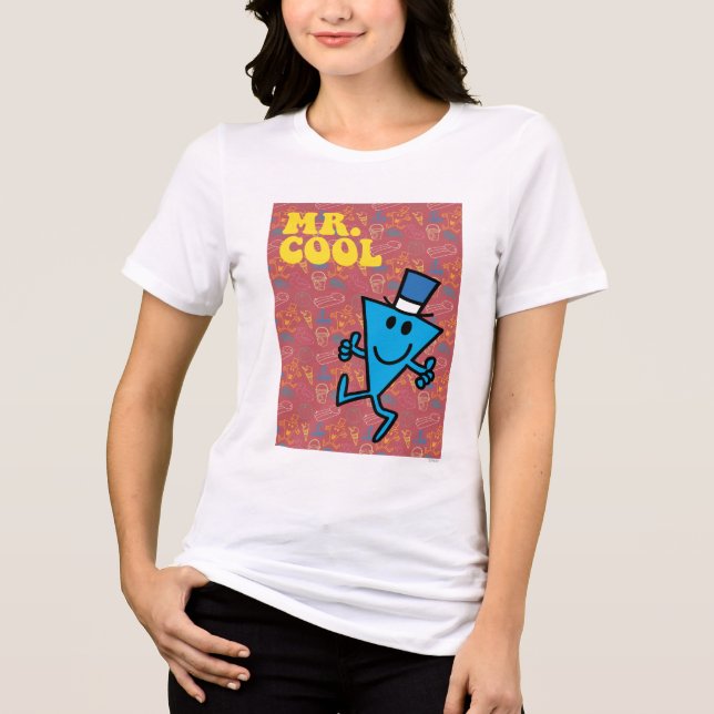 Mr. Cool | Colourful Background Tri-Blend Shirt (Front)