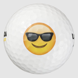 Mr. Cool Emoji Golf Balls