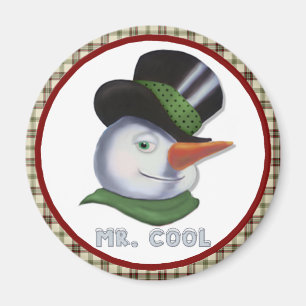 Mr. Cool - Snowman Magnet