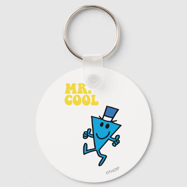 Mr. Cool | Yellow Lettering Key Ring (Front)