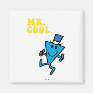Mr. Cool   Yellow Lettering Magnet