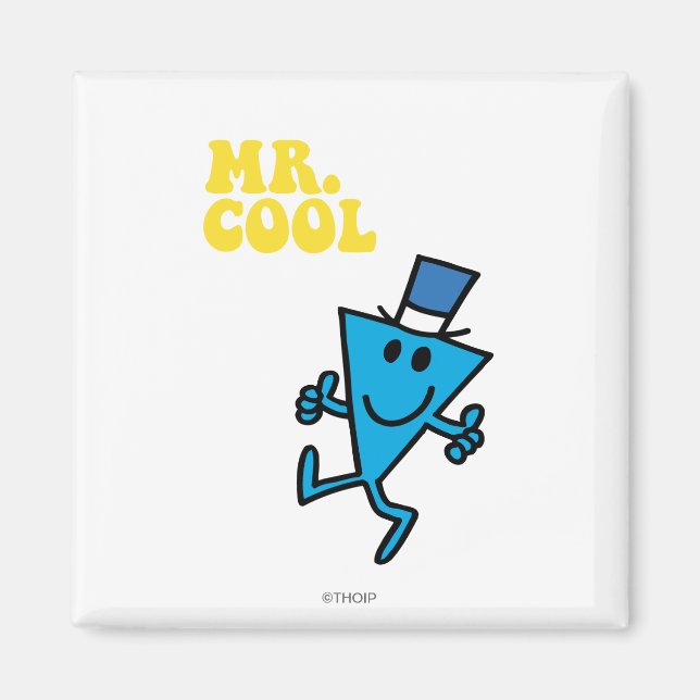 Mr. Cool | Yellow Lettering Magnet (Front)