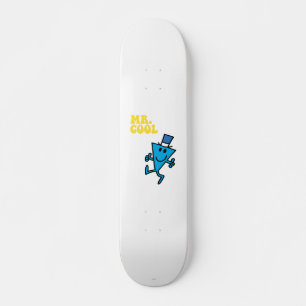 Mr. Cool   Yellow Lettering Skateboard