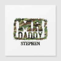 Mr. Daddy Camouflage Design with Custom Name