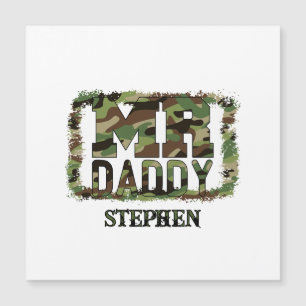 Mr. Daddy Camouflage Design with Custom Name