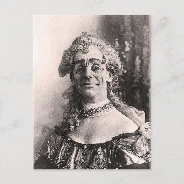 Mr Dan Leno as Mother Goose Postcard (Front)