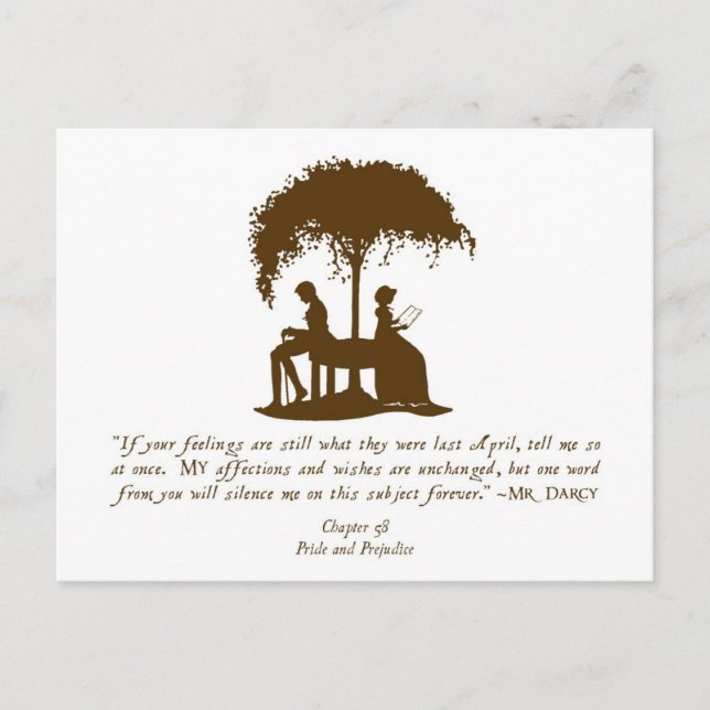 Mr Darcy's Proposal Postcard (Front)