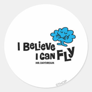 Mr. Daydream Believes He Can Fly Classic Round Sticker