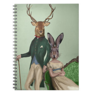 Mr Deer and Mrs Rabbit 2 Spiral Notebook
