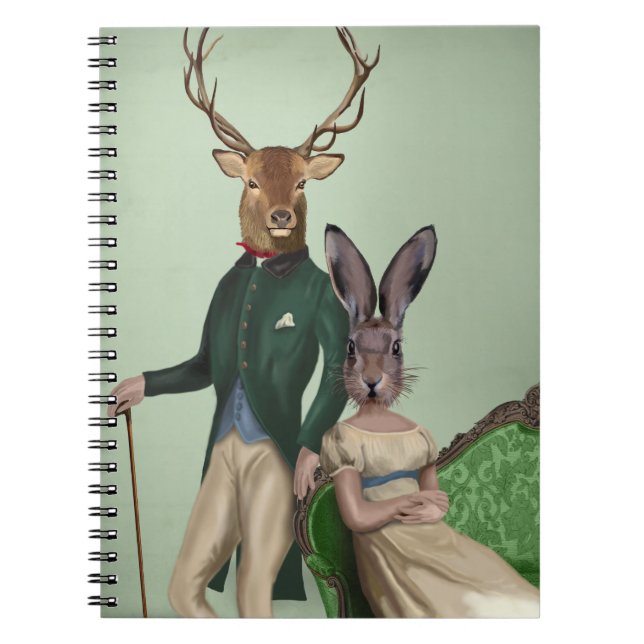 Mr Deer and Mrs Rabbit 2 Spiral Notebook (Front)