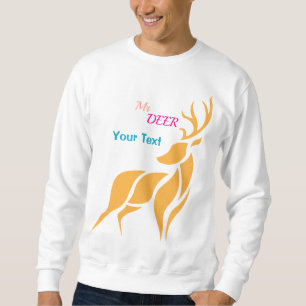 Mr. Deer Graphic – Rustic Woodland Style Sweatshirt