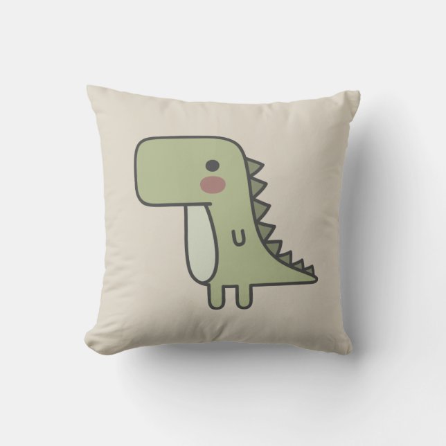 Mr Dinosaur Cushion (Front)