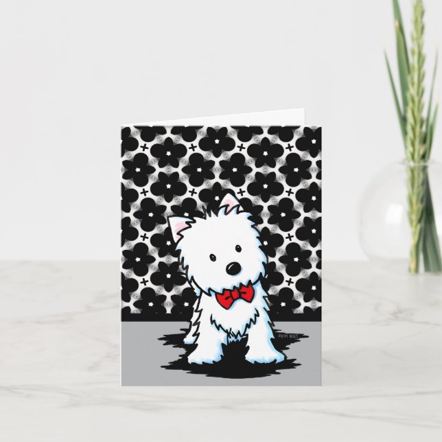 Mr Divine Westie Blank Note Card (Front)