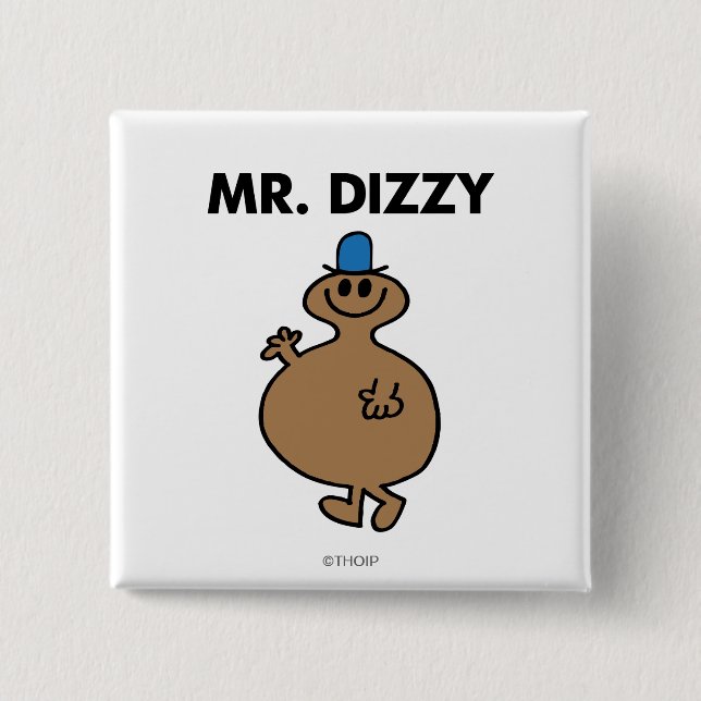 Mr. Dizzy | Classic Pose 15 Cm Square Badge (Front)