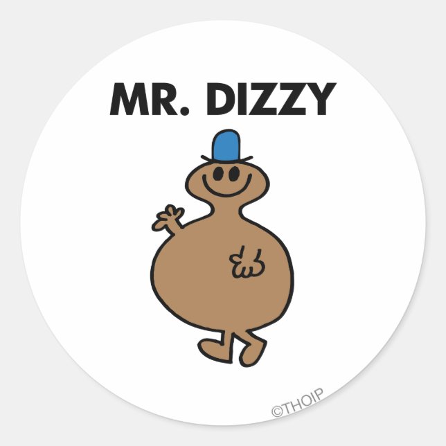 Mr. Dizzy | Classic Pose Round Sticker (Front)