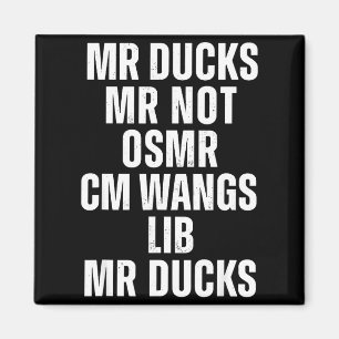 Mr Ducks Mr Not Duck Joke Phonetic Puzzle Magnet
