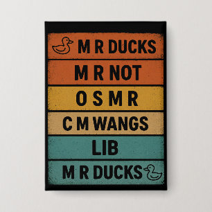 MR Ducks Retro Vintage Funny Phonetic Duck Joke