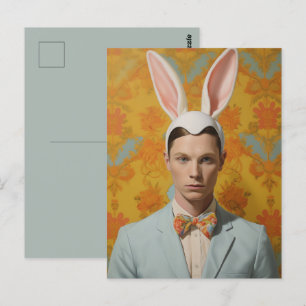 Mr Easter Bunny Postcard