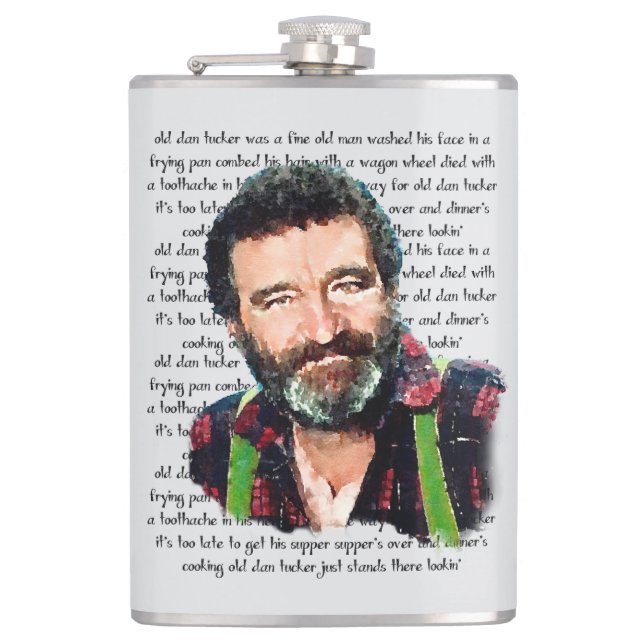 Mr Edwards Little House on the Prairie Hip Flask (Front)