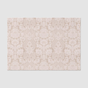 Mr. Elegant Ornate Cream Victorian Damask Tissue Paper