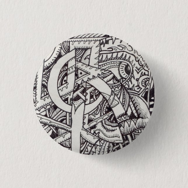 Mr Emptyful (detail) 3 Cm Round Badge (Front)