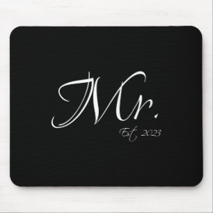 Mr. Est. 2023 Mr. & Mrs. Bride Groom Couple Ma Mouse Pad