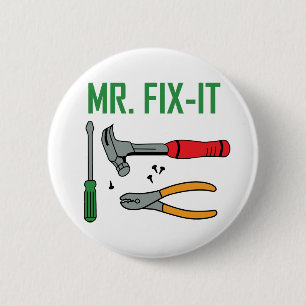Mr Fix It 6 Cm Round Badge