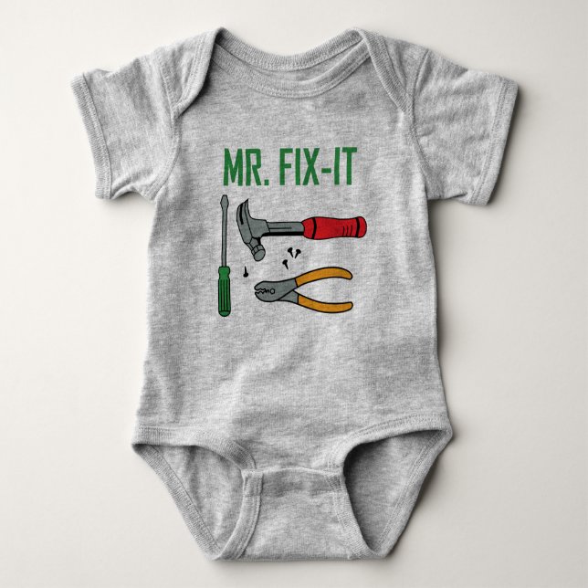 Mr Fix It Baby Bodysuit (Front)