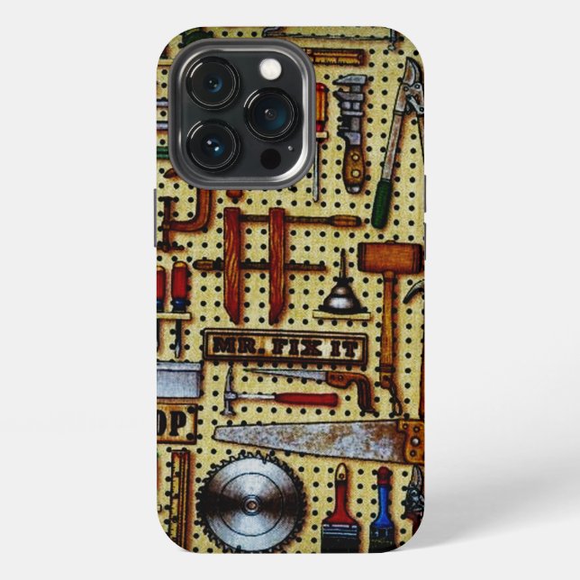 Mr. Fix It Handyman Tools iPhone Case (Back)