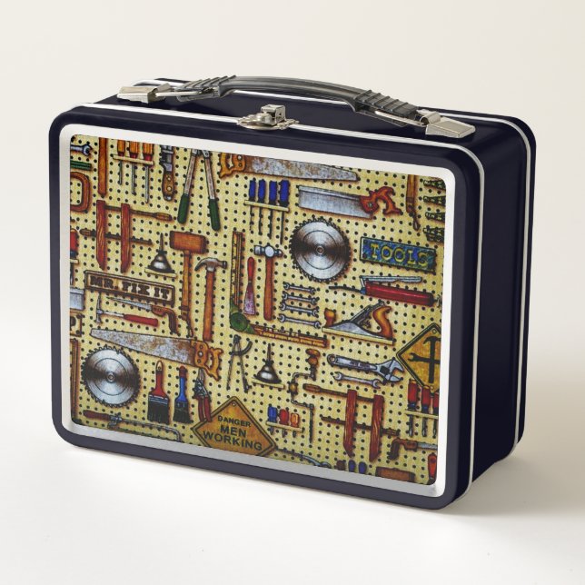 Mr. Fix It Handyman Tools  Metal Lunch Box (Front)