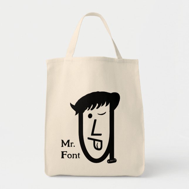 Mr. Font - Art  Tote Bag (Front)