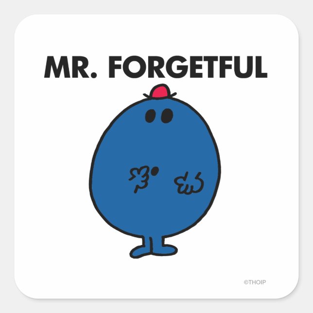 Mr. Forgetful | What Was I Doing Square Sticker (Front)
