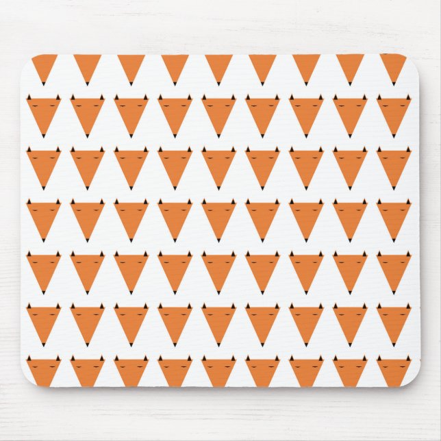 Mr Fox Pattern Mouse Pad (Front)