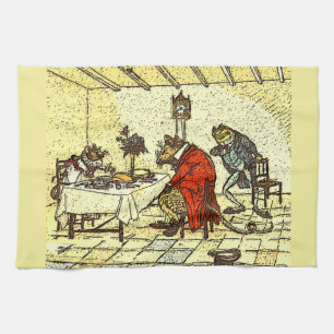 Mr. Frog, Mr. Rat and Miss Mouse    Tea Towel