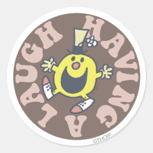 Mr. Funny Having A Laugh Classic Round Sticker