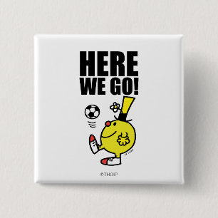 Mr. Funny Juggling A Soccer Ball 15 Cm Square Badge