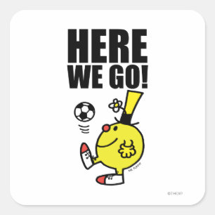 Mr. Funny Juggling A Soccer Ball Square Sticker