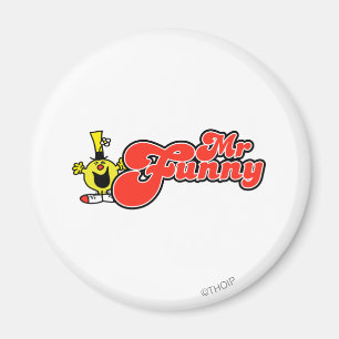 Mr. Funny Red Lettering Magnet