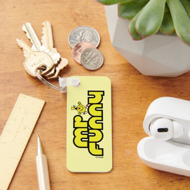Mr. Funny | Yellow Lettering Key Ring (Desk)