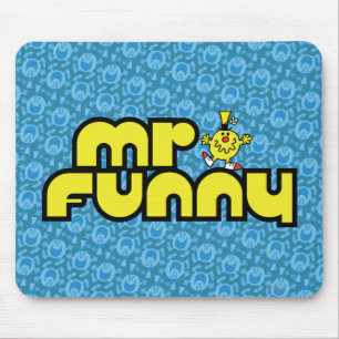 Mr. Funny   Yellow Lettering Mouse Pad
