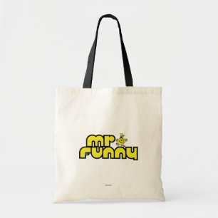 Mr. Funny Yellow Lettering Tote Bag