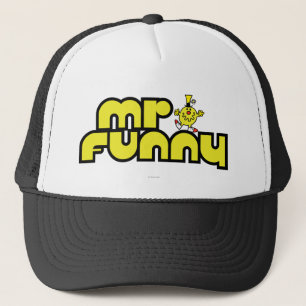 Mr. Funny   Yellow Lettering Trucker Hat