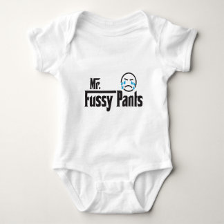 Mr. Fussy Pants Baby Bodysuit