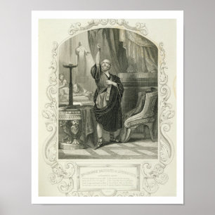 Mr George Bennett as Apemantus, Act I Scene 2, in Poster